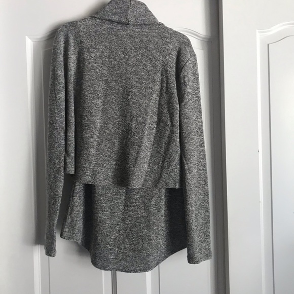 WHBM Gray Layered Sweater With Metallic Thread - Picture 4 of 8